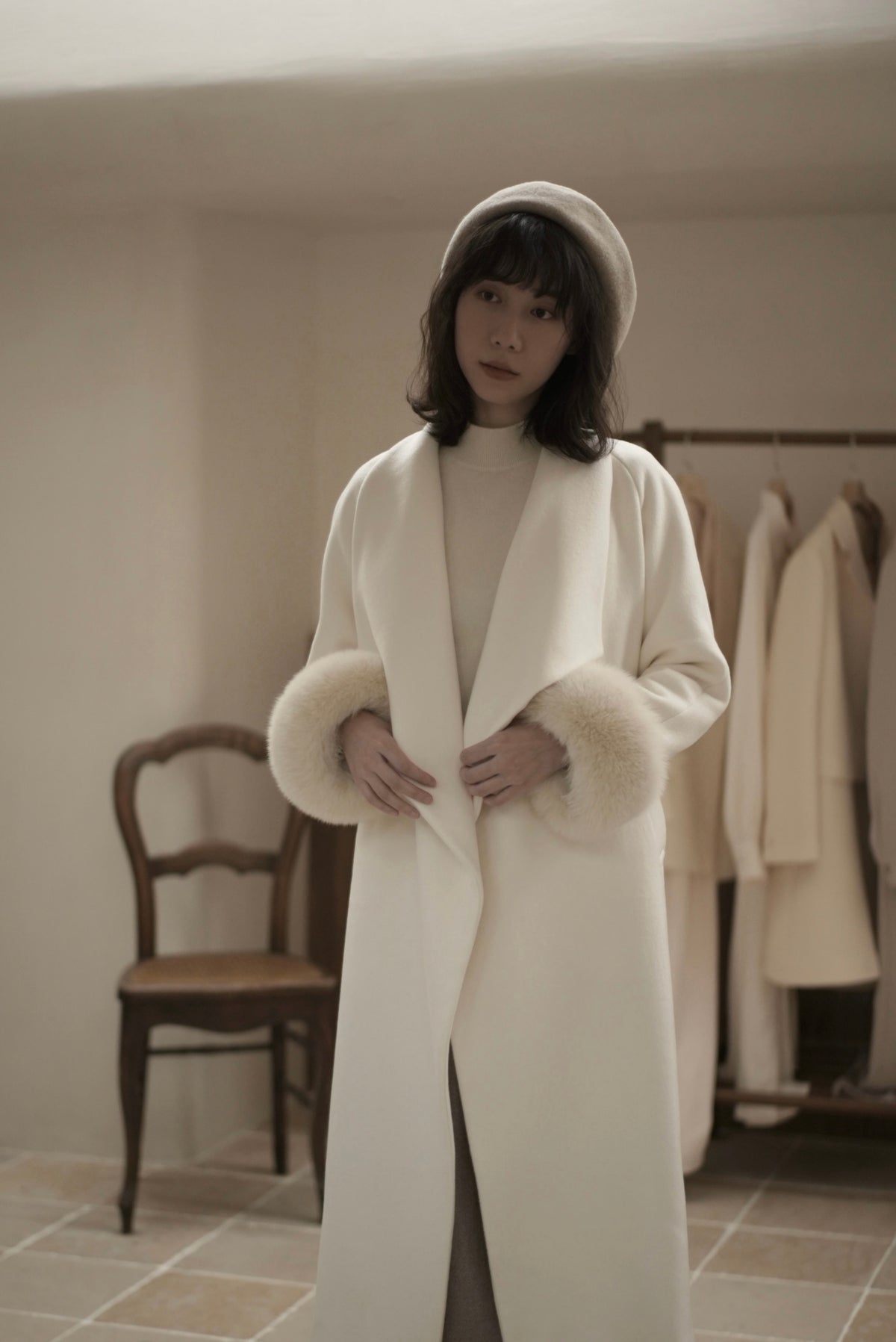 Manteau en cachemire Snow White