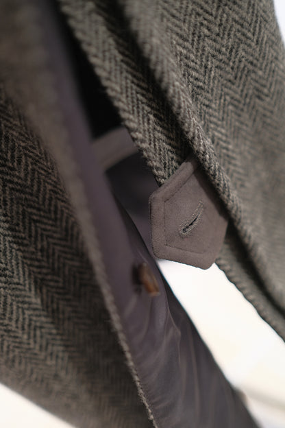 Grey Balmacaan Coat