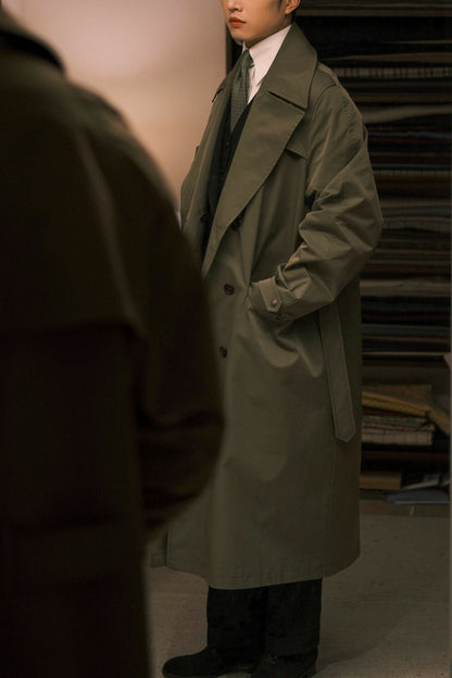 Large Lapel Trench Coat