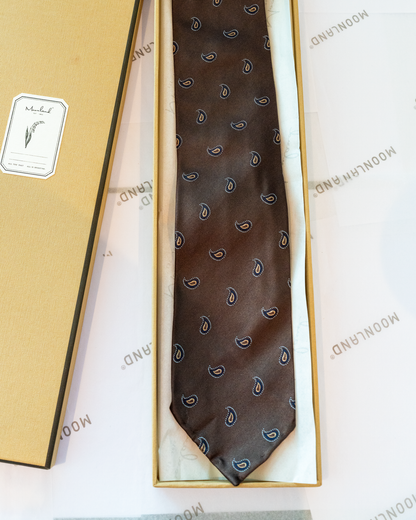 Chestnut Paisley Silk Tie