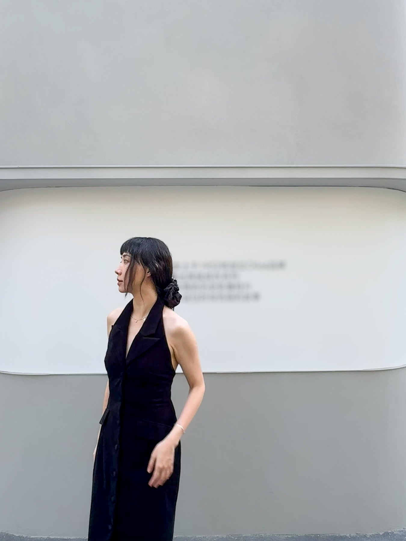 Smoking Velvet Halter Dress