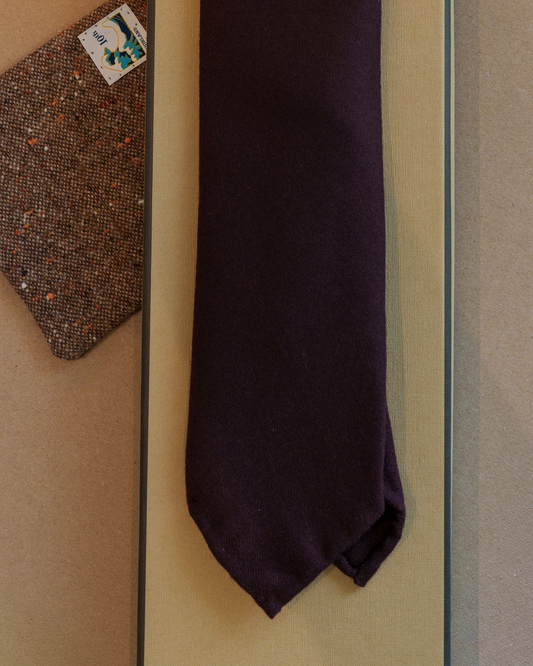 Sour Plum Wool Tie