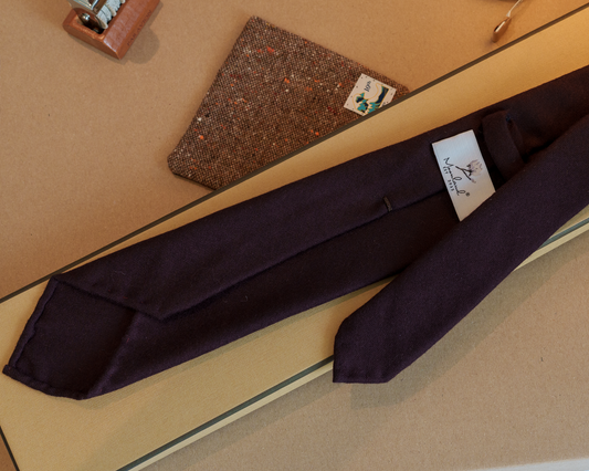 Sour Plum Wool Tie
