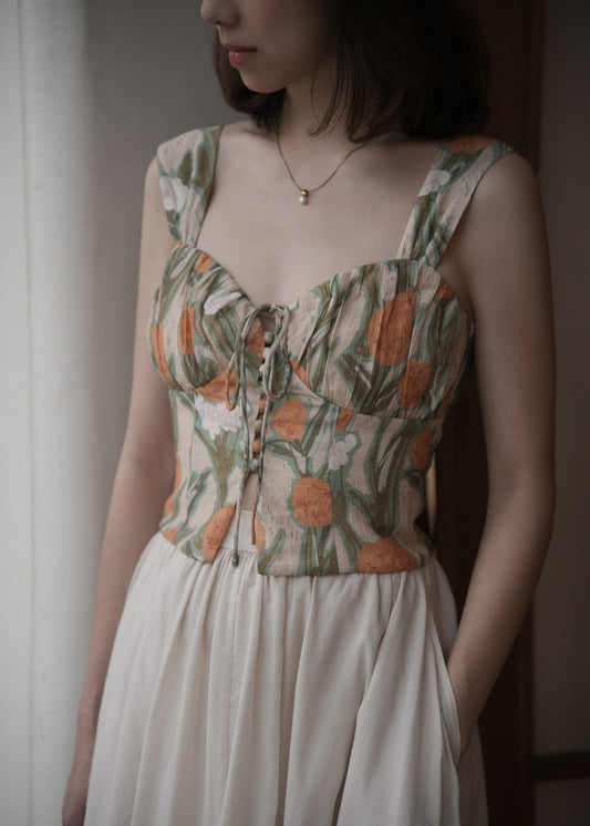 Solstice Floral Bustier Top