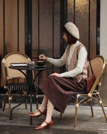 Noisette Cashmere Waistcoat